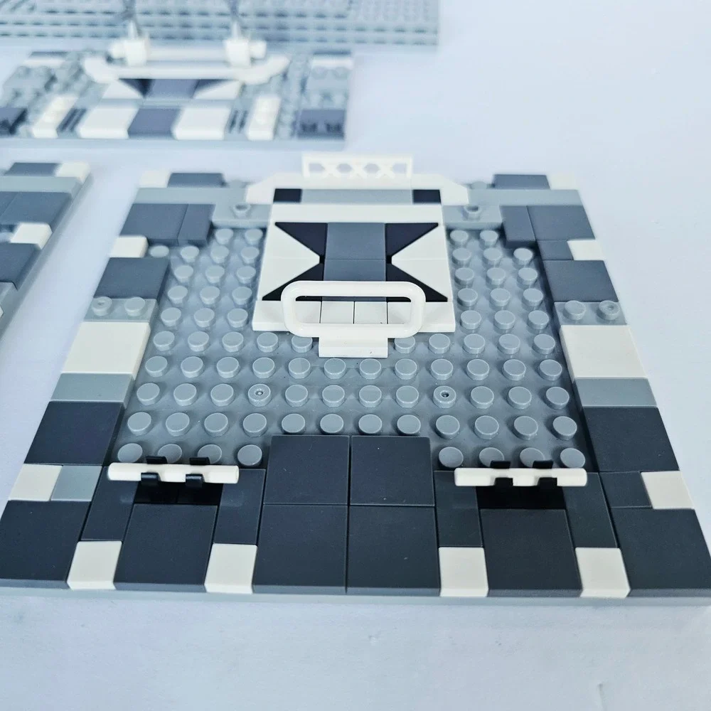 LEGO Custom MOC Baseplate Diorama Grey White Black Star Wars Style Build 2370